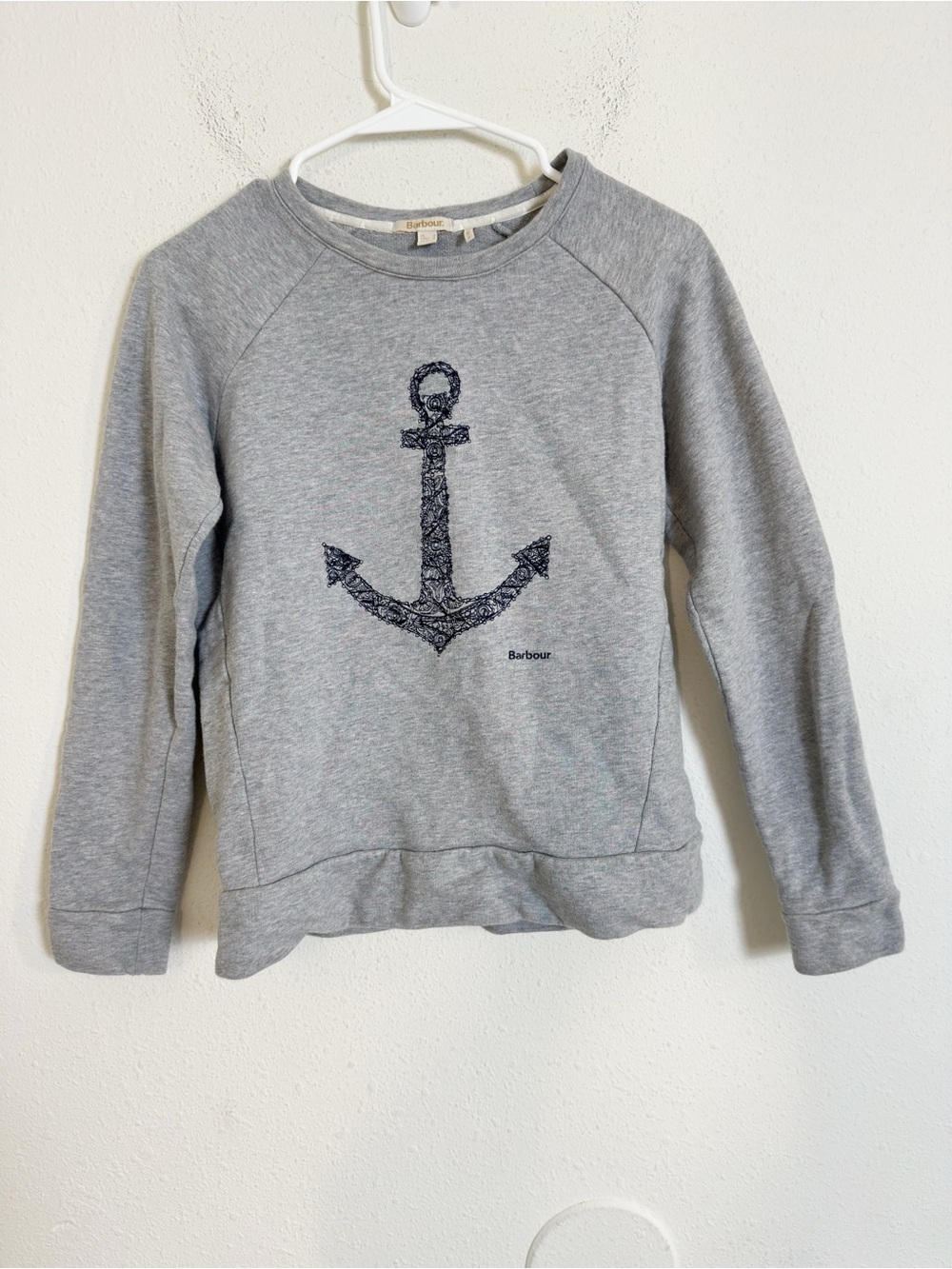 Barbour nautical anchor pullover crewneck sweatshirt